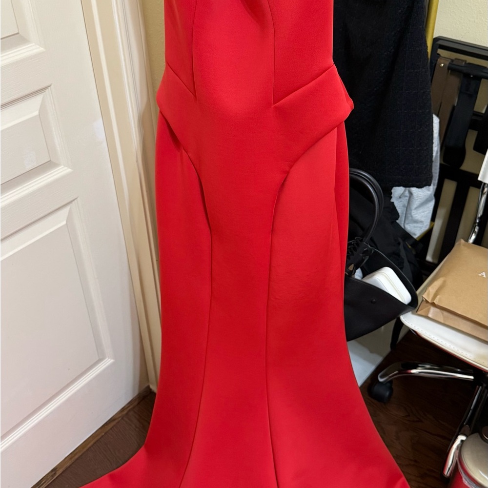 Tony Bowls Vibrant Red Maxi Dress